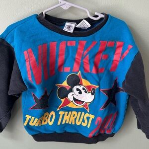 Mickey Mouse Turbo Thrust Kids Sweatshirt - Blue and Black